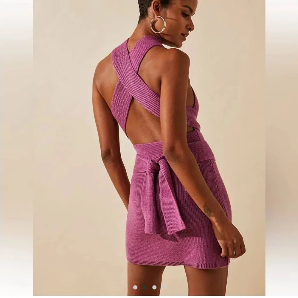 NWT Free People Orchid Low Back Mini dress - Picture 9 of 11
